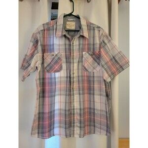 Weatherproof Vintage Short sleeve size 1X Plaid summer shirt